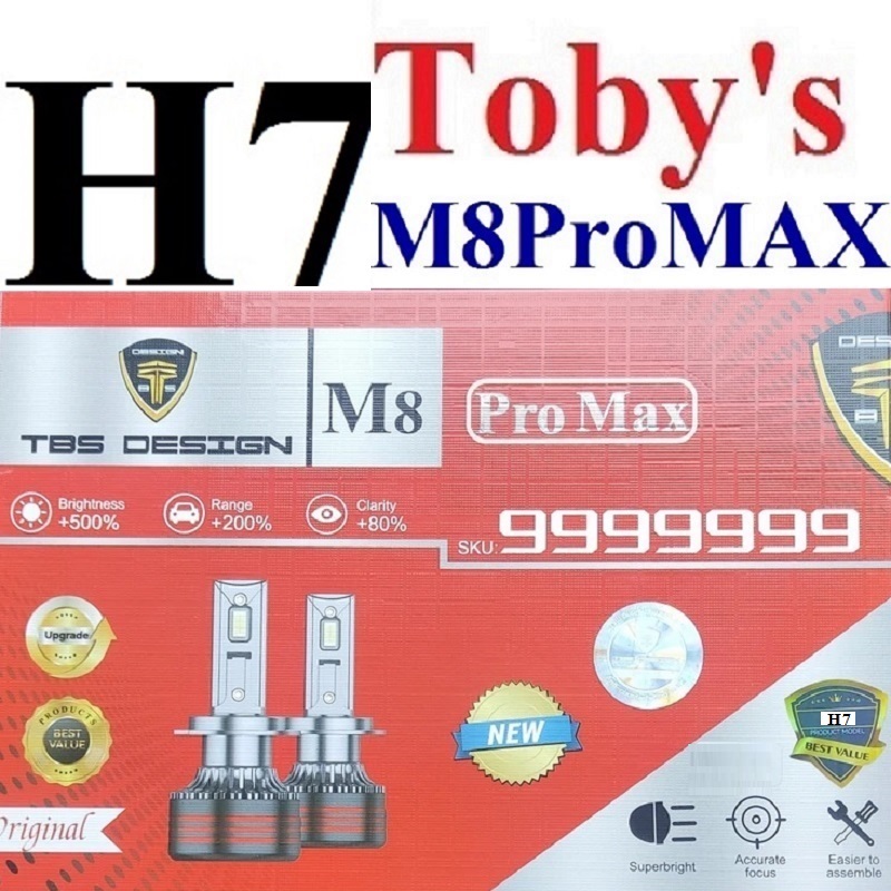 alt=هدلایت M8ProMax برند TBS پایه H7 توبیز مدل2025