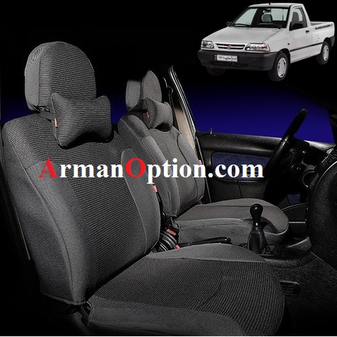 alt=روکش صندلی فابریک وانت 151 هایکو پارچه طرح ماهان صندلی جدید