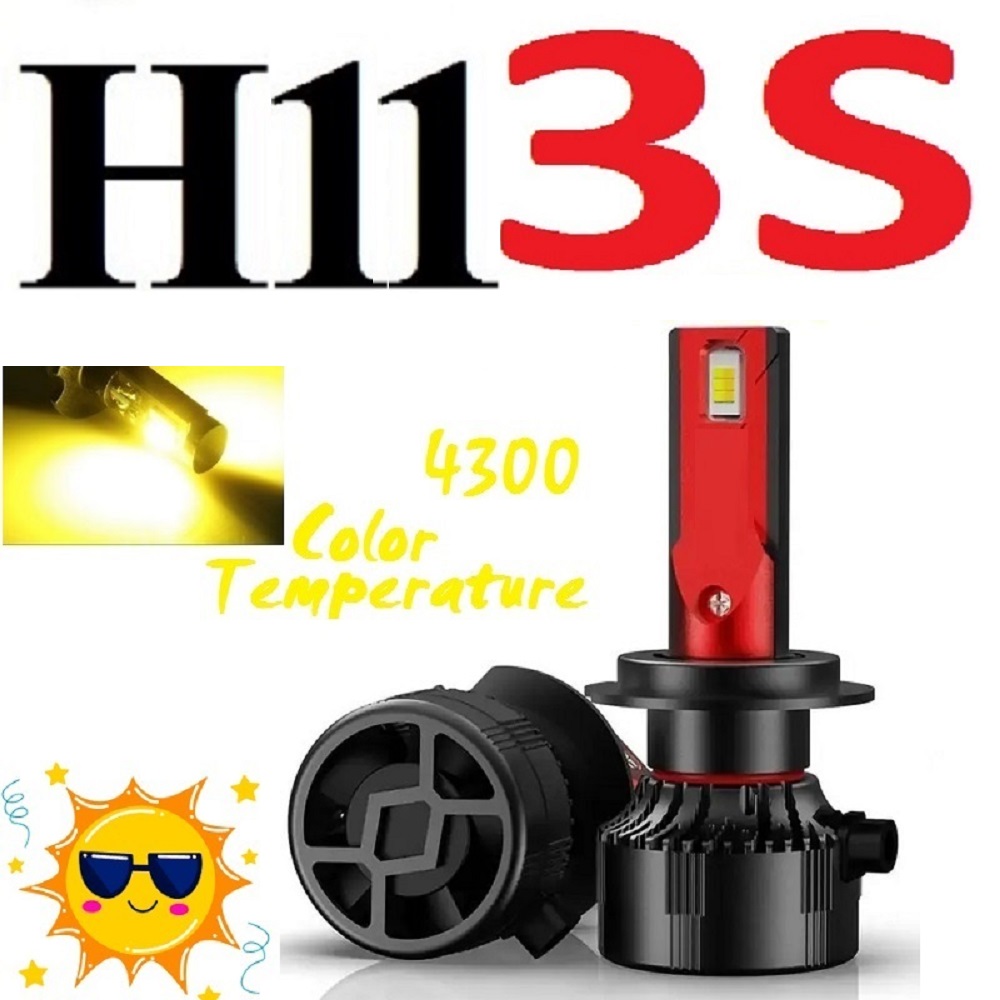 هدلایت کانپکس 3S پایه H11 رنگ زرد آفتابی