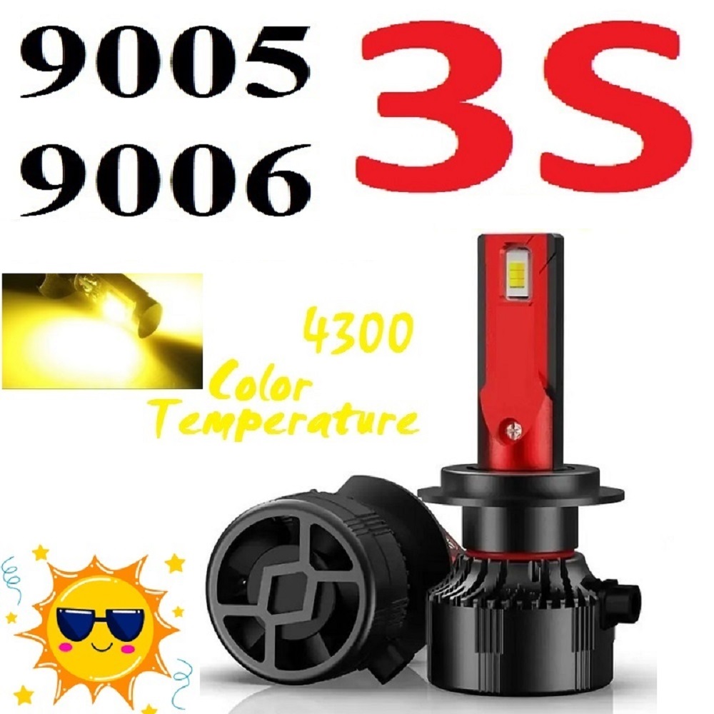هدلایت کانپکس 3S پایه 9005 و 9006 رنگ زرد آفتابی